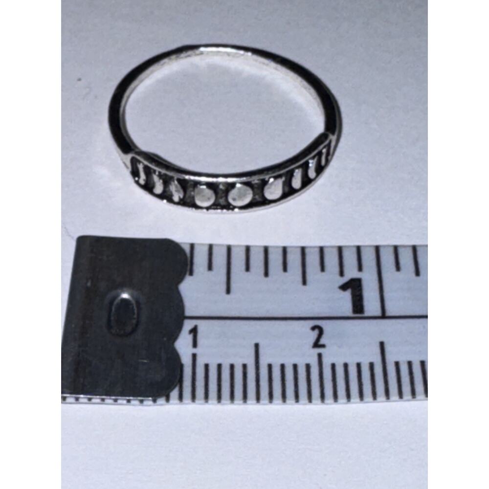 Moon Phase Thin Dainty Ring Size 9